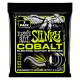 Ernie Ball P03721 Regular Slinky Cobalt Cuerdas para guitarra eléctrica, paquete de 3